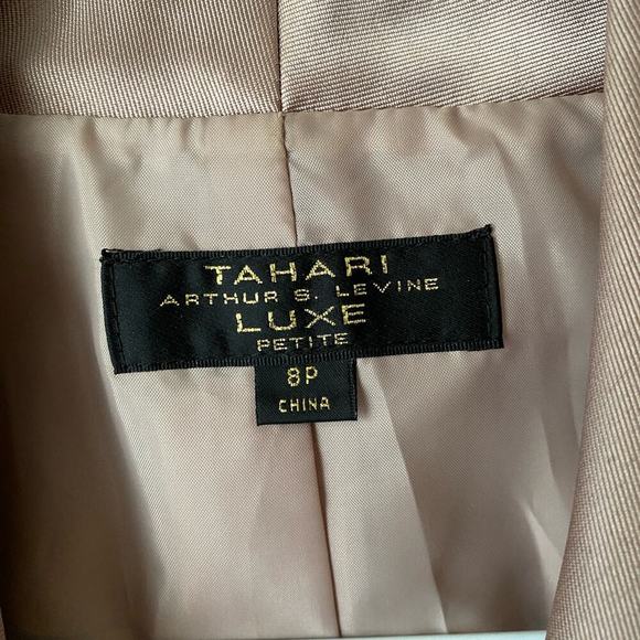 Tahari sz‎ 8 bronze career formal blazer jacket - Picture 7 of 9